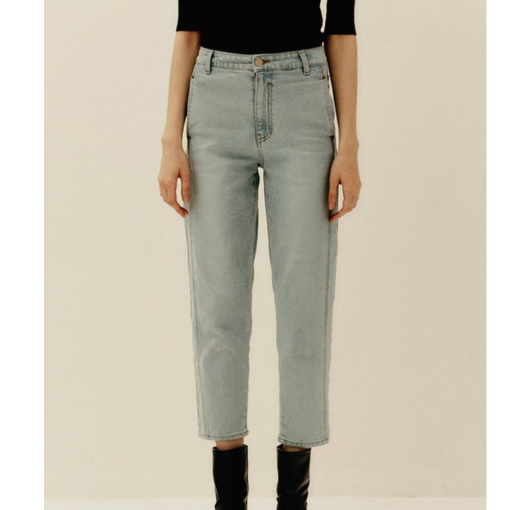 FrontRow-High-rise Regular Jeans_Light blue-Size 27